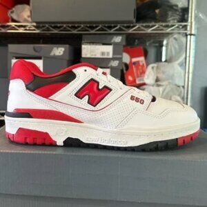 New balance 550 fire red size 8